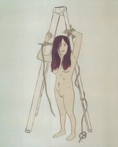 Artwork by Hubert Schmalix - Ladder (2005) - Oil on canvas