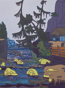 Artwork by Hubert Schmalix - When Love Becomes Complicated (2019) -  Oil on canvas - 175x130